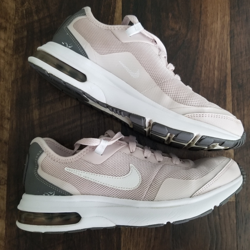 Nike Girl's Air Max Pink and Gray Sneakers